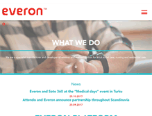 Tablet Screenshot of everon.net